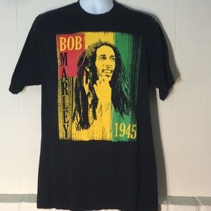 BOB MARLEY T-SHIRT BLACK LARGE.